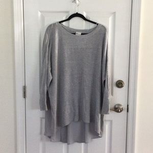 Sweater with silk bottom